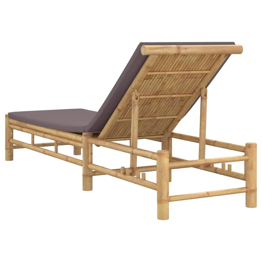 Transat avec coussins 55 x 199 x 30 cm en bambou - 6