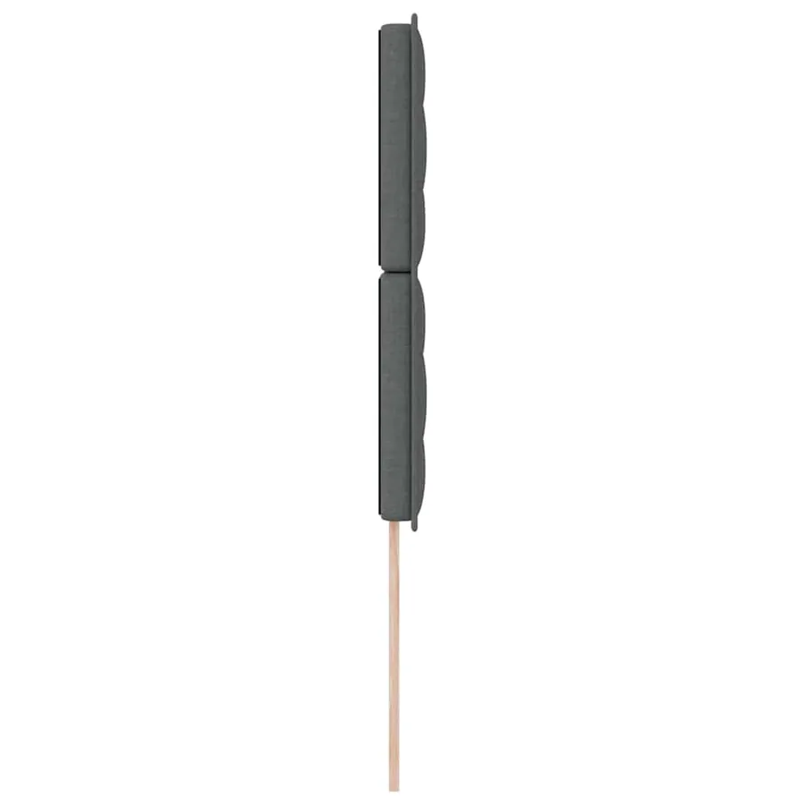 Tête de lit LED avec bandes LED Gris foncé 100 cm tissu - 6