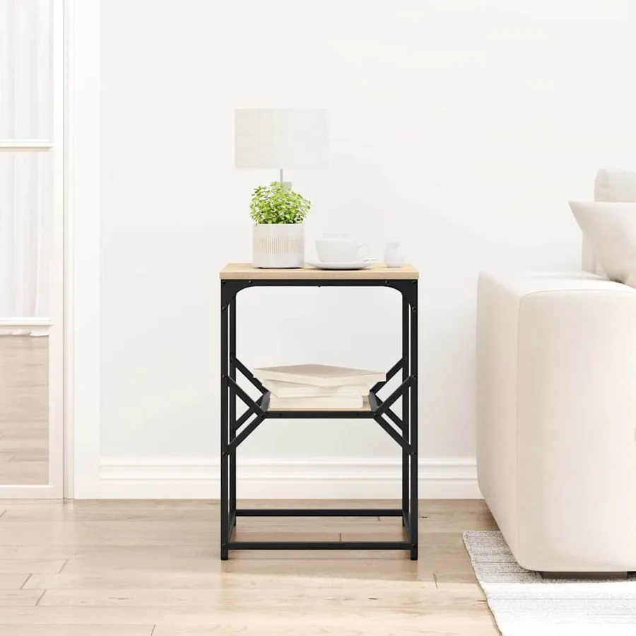 Table d'appoint Chêne Sonoma 41 x 40 x 60 cm - 4