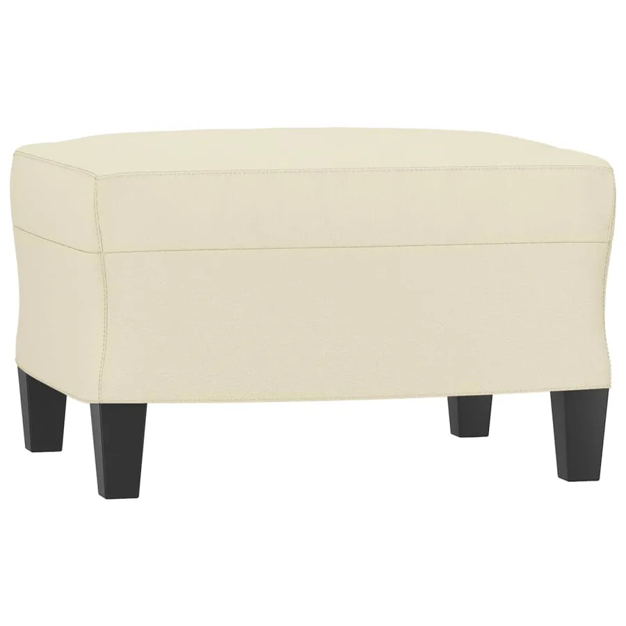 Ensemble de canapés 3 pcs avec coussins Crème Similicuir - 5