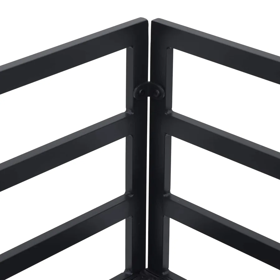 Ensemble de canapé de jardin avec coussin 9 pcs Noir Aluminium - 8