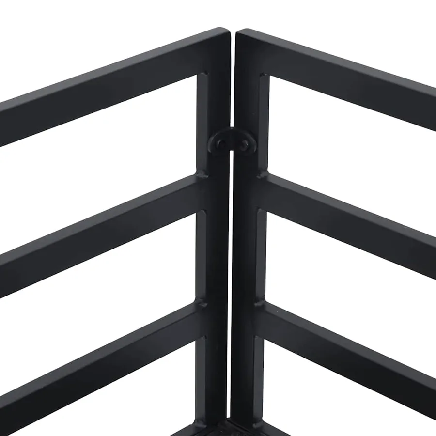 Ensemble de canapé de jardin 4 pcs Noir Métal - 9