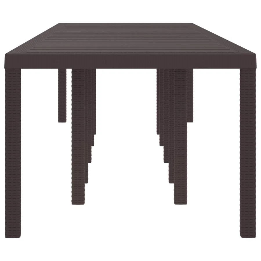 Table de Jardin Marron 350 x 100 x 74 cm polyrotin - 3