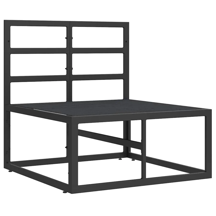 Mobilier de jardin Noir et anthracite 70 x 71,5 x 71 cm Métal - 4