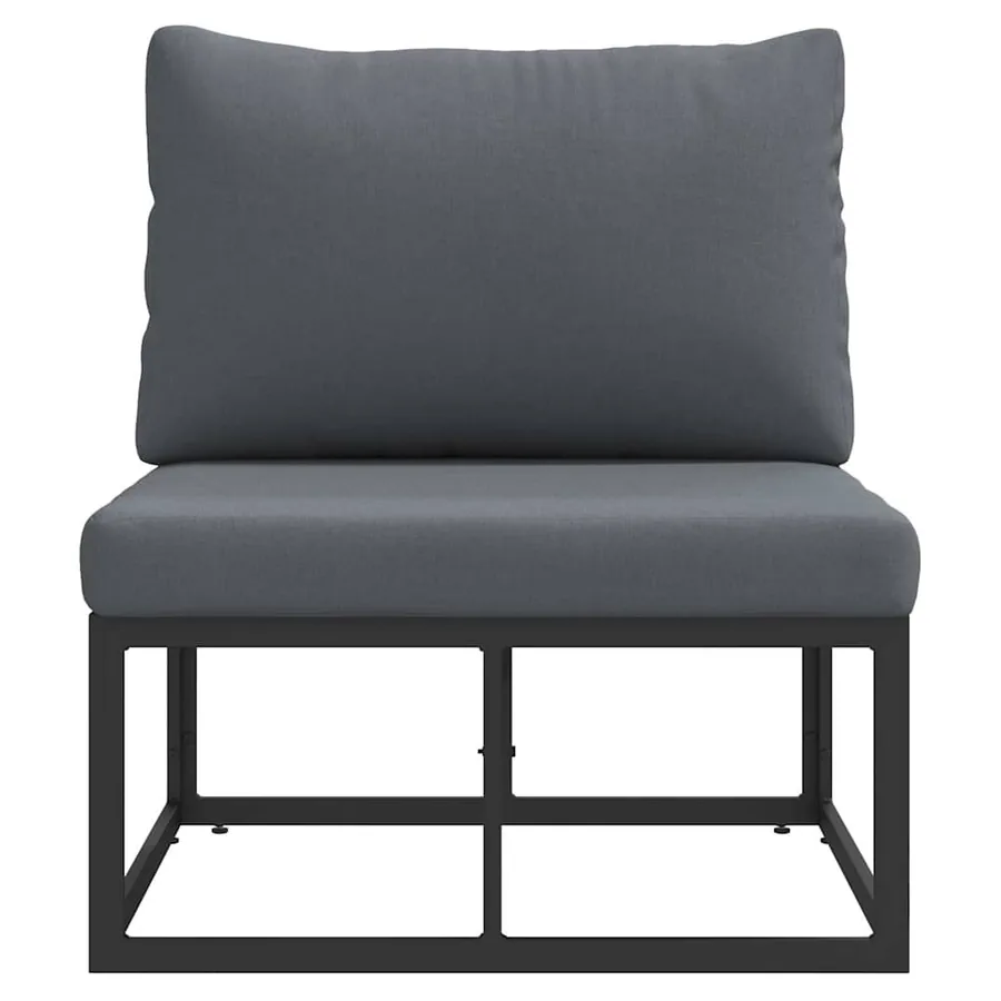 Mobilier de jardin Noir et anthracite 70 x 71,5 x 71 cm Métal - 5