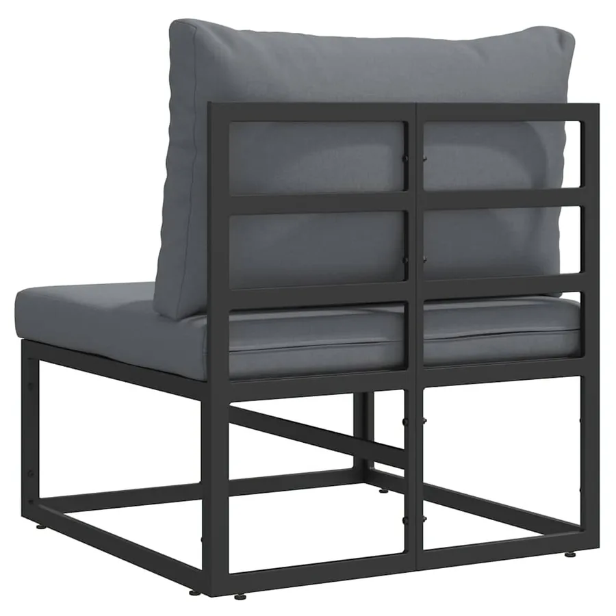 Mobilier de jardin Noir et anthracite 70 x 71,5 x 71 cm Métal - 7