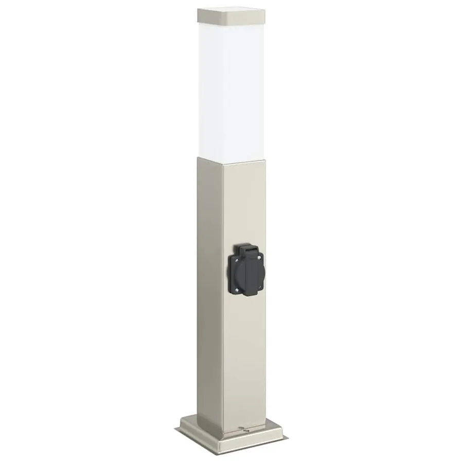 Borne lumineuse avec sortie 50 cm en acier inoxydable IP44 - 2