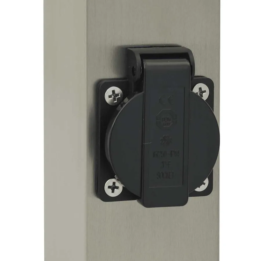 Borne lumineuse avec sortie 50 cm en acier inoxydable IP44 - 8