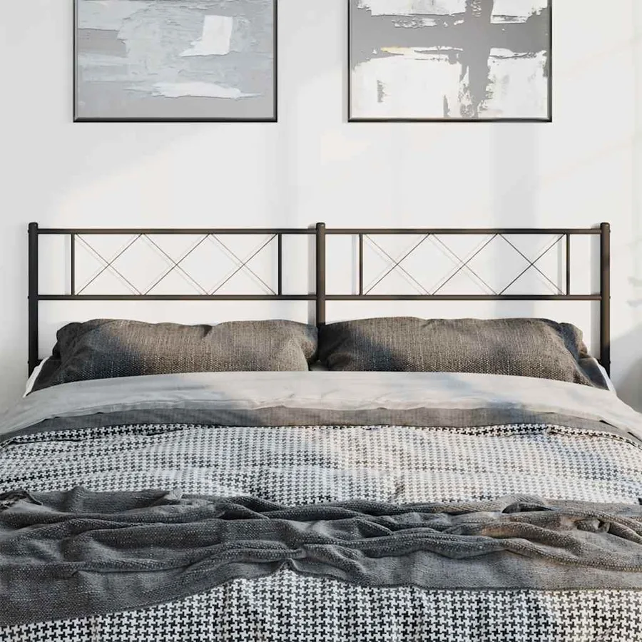 Tête de lit de remplacement métal noir 180 cm - 3