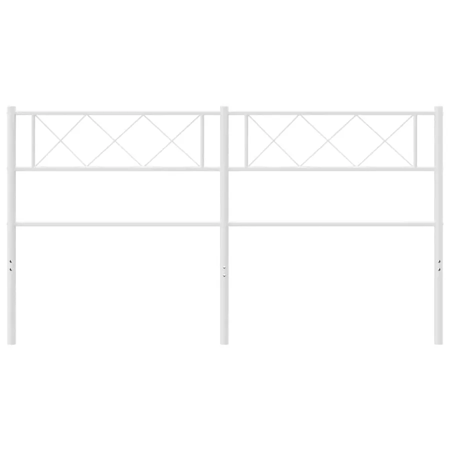 Tête de lit de remplacement métal blanc 135 cm - 4