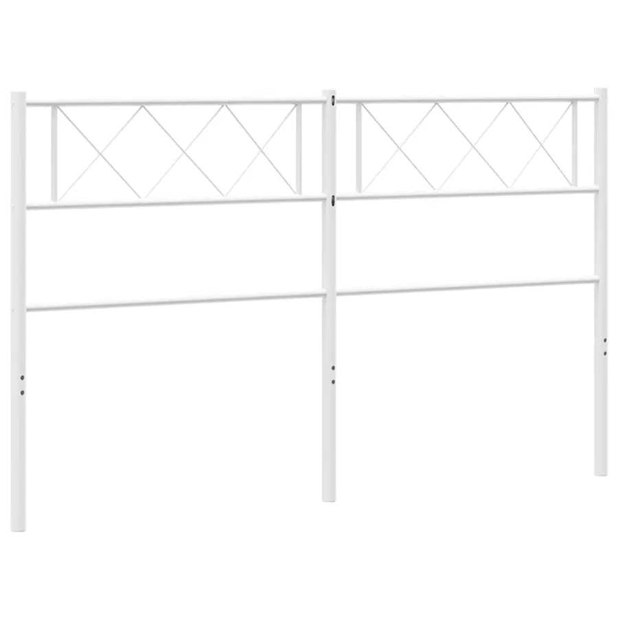 Tête de lit de remplacement métal blanc 135 cm - 6