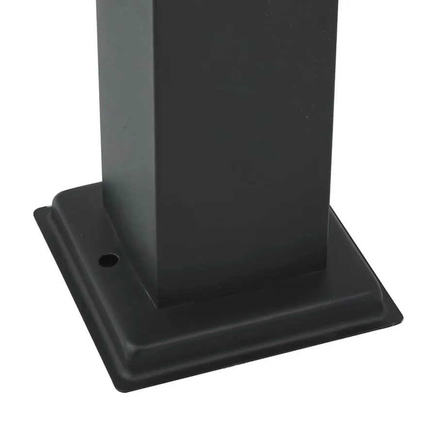 Bornes lumineuses avec sortie lot de 3 50 cm noir IP44 - 10