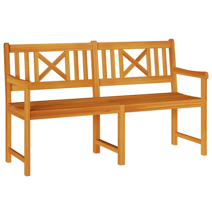 Banc extérieur Naturel 150 x 56 x 90 cm Bois d'Acacia Massif - 2
