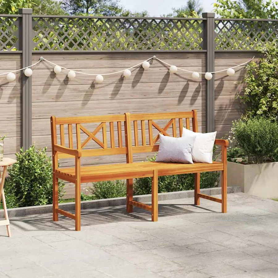 Banc extérieur Naturel 150 x 56 x 90 cm Bois d'Acacia Massif - 3