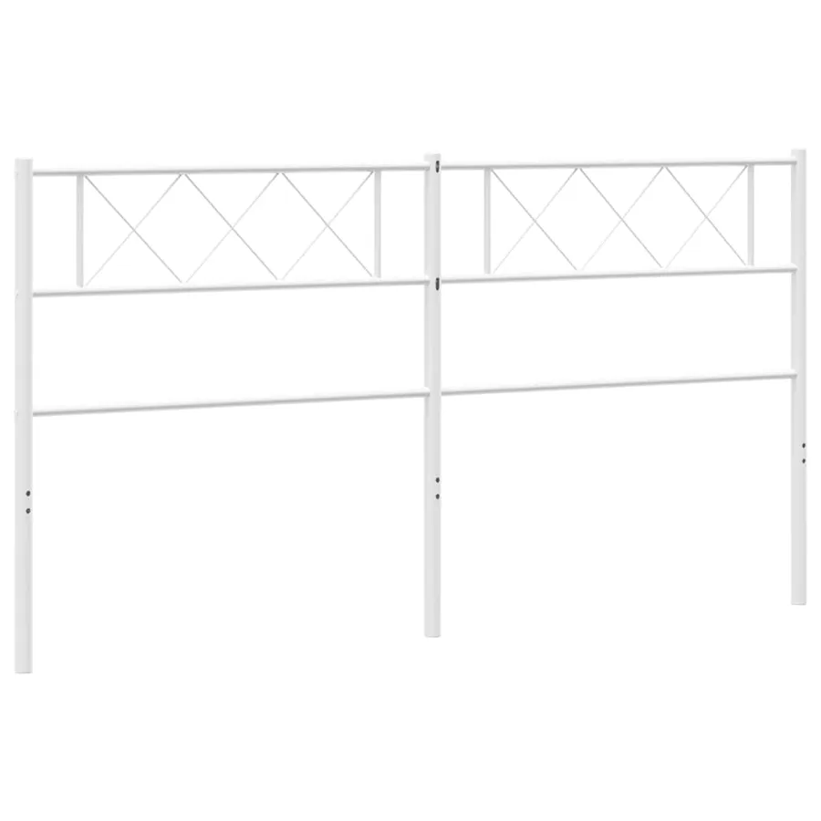 Tête de lit de remplacement métal blanc 200 cm - 5