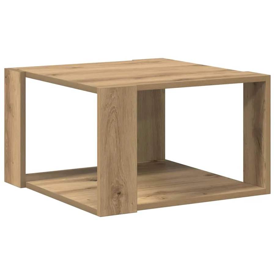 Table basse Chêne artisanal 51,5 x 51,5 x 30 cm - 2