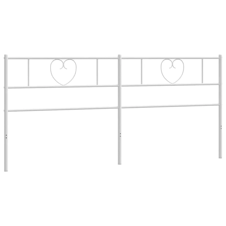 Tête de lit de remplacement métal blanc 193 cm - 3
