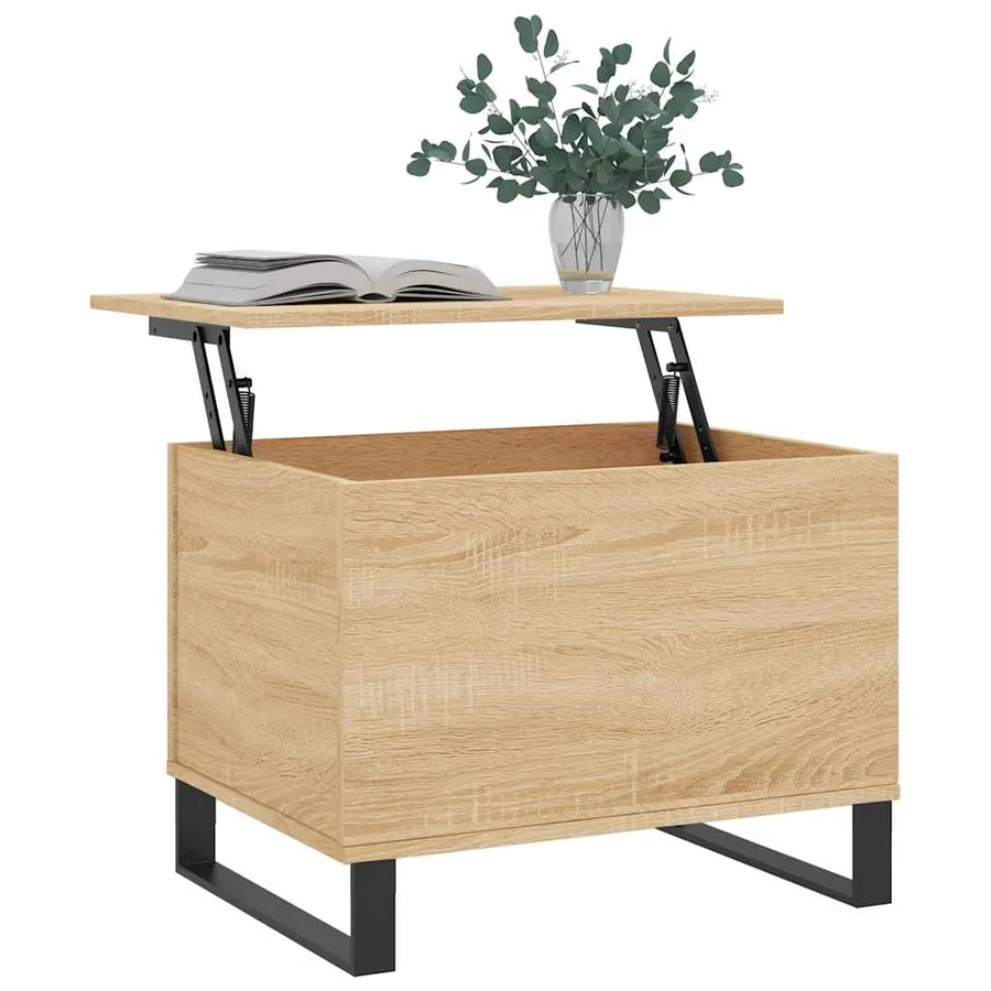 Table basse Chêne sonoma 60x44,5x45 cm Bois d'ingénierie - 3