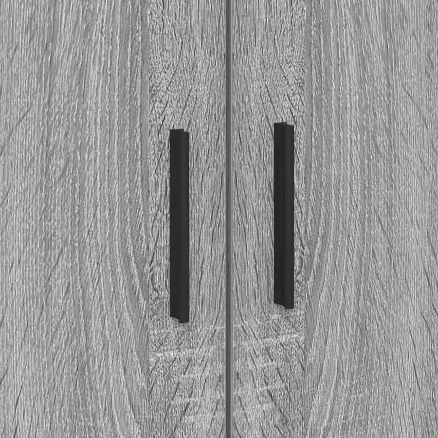 Cadre de lit Gris Sonoma 90 x 200 cm Bois d'ingénierie - 9
