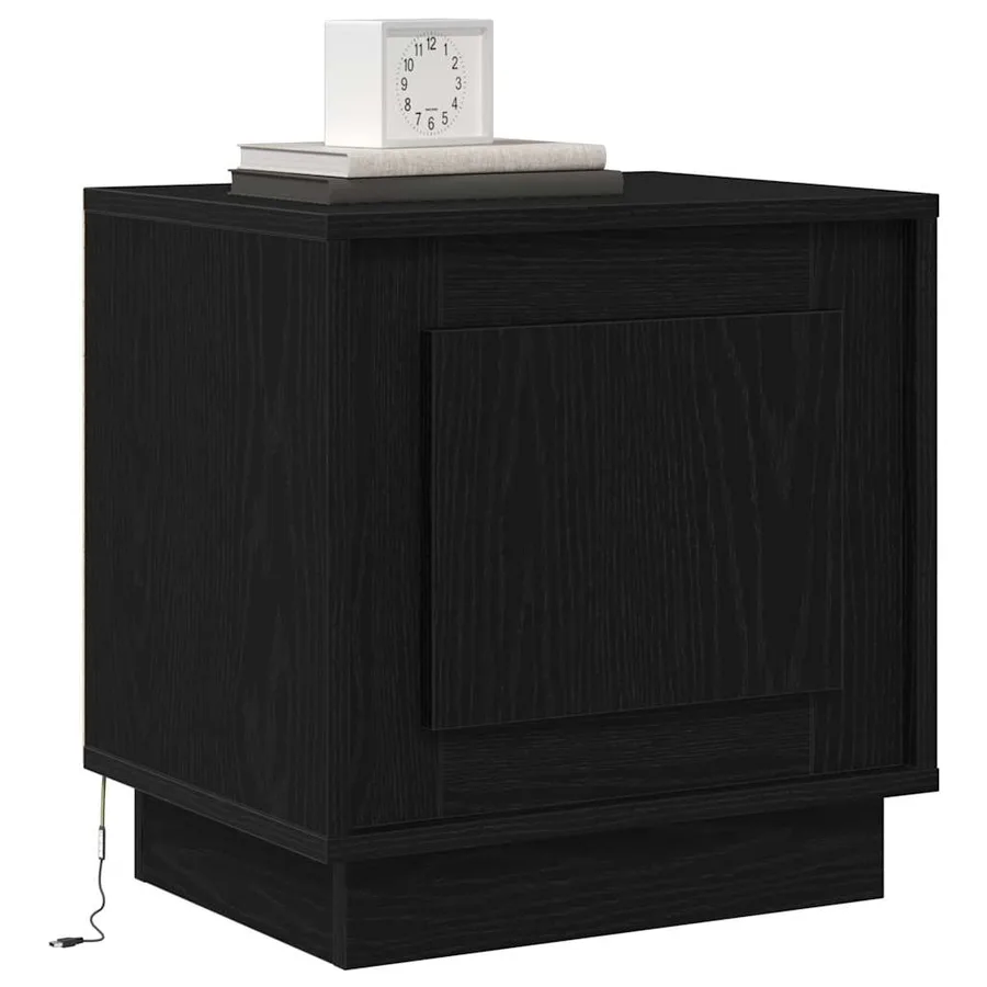 Cabinet de chevet 2 pcs Noir 44 x 34,5 x 45 cm - 3