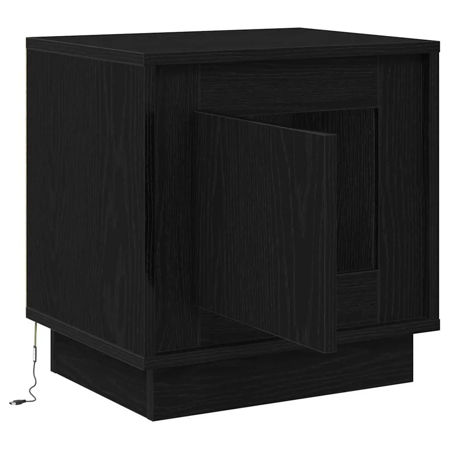 Cabinet de chevet 2 pcs Noir 44 x 34,5 x 45 cm - 7