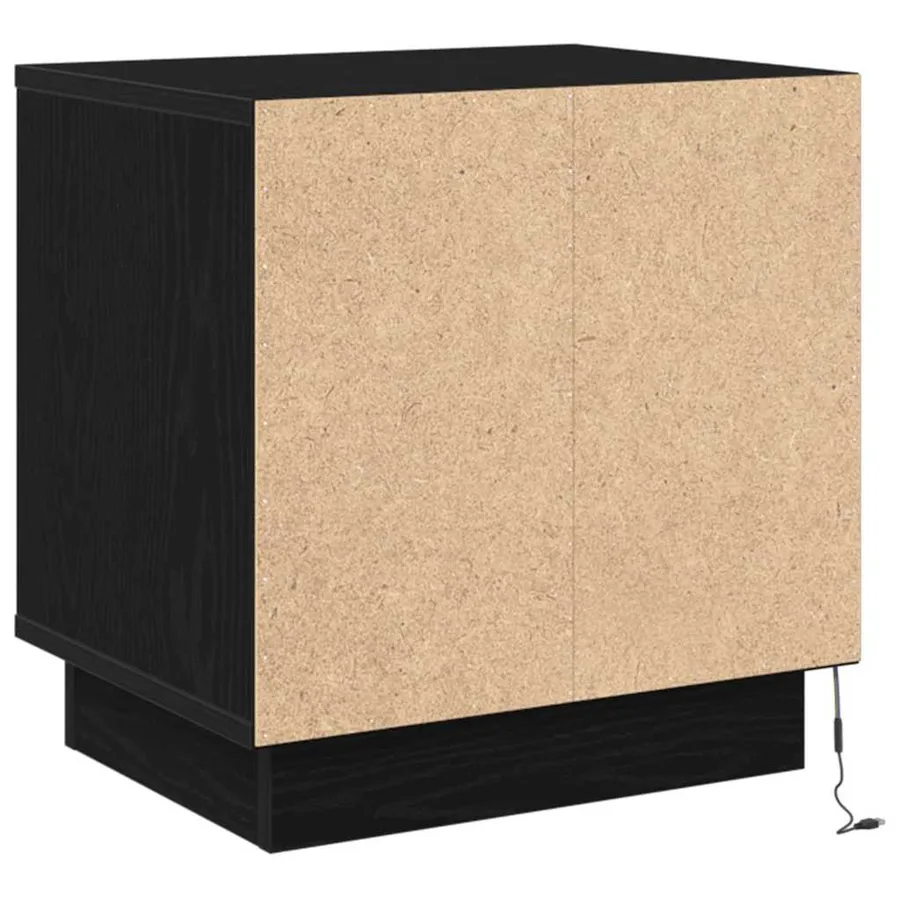 Cabinet de chevet 2 pcs Noir 44 x 34,5 x 45 cm - 8