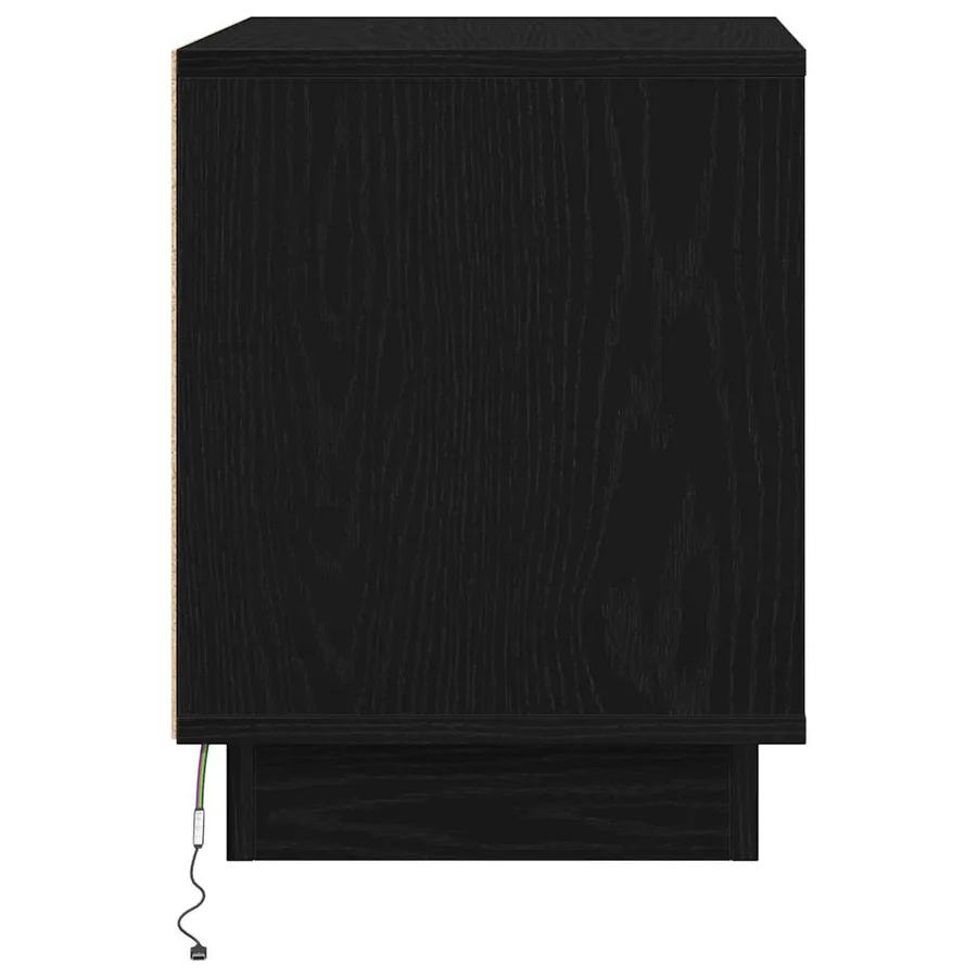 Cabinet de chevet 2 pcs Noir 44 x 34,5 x 45 cm - 9