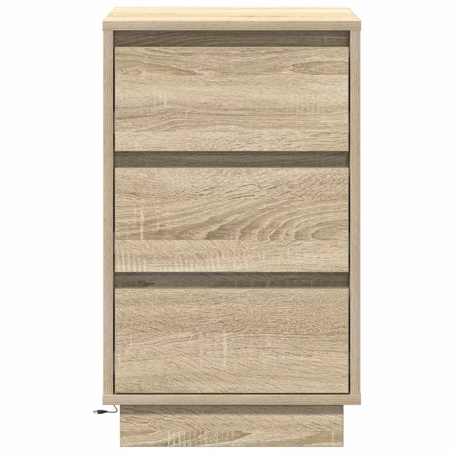 Cabinet de chevet avec tiroir Chêne Sonoma 39 x 34,5 x 65 cm - 7