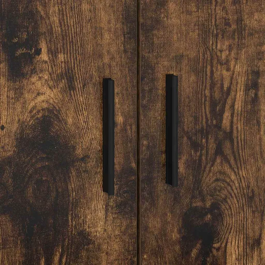 Cadre de lit avec rangement Chêne fumé 80 cm Bois d'ingénierie - 11