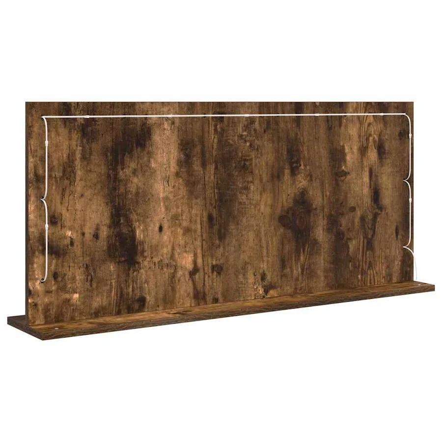 Miroir de vanité Rectangulaire Chêne fumé 100 x 45 x 18 cm - 6