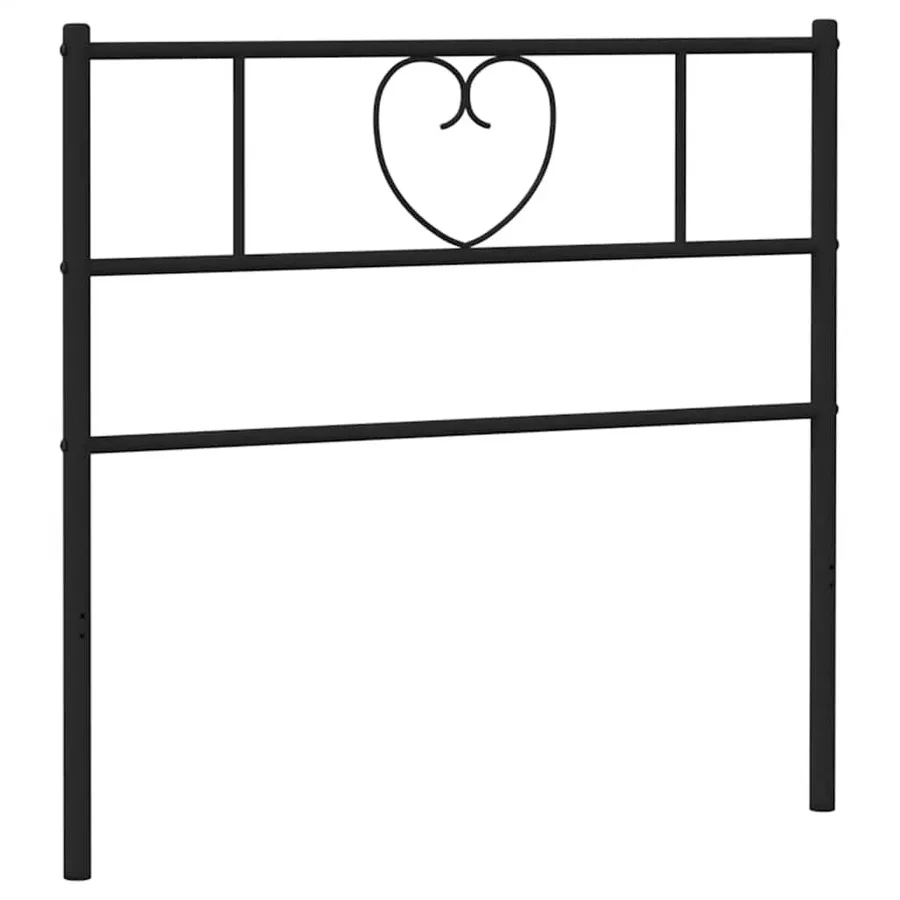 Tête de lit de remplacement métal noir 90 cm - 2