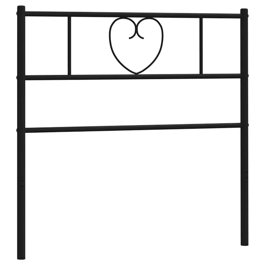 Tête de lit de remplacement métal noir 107 cm - 3