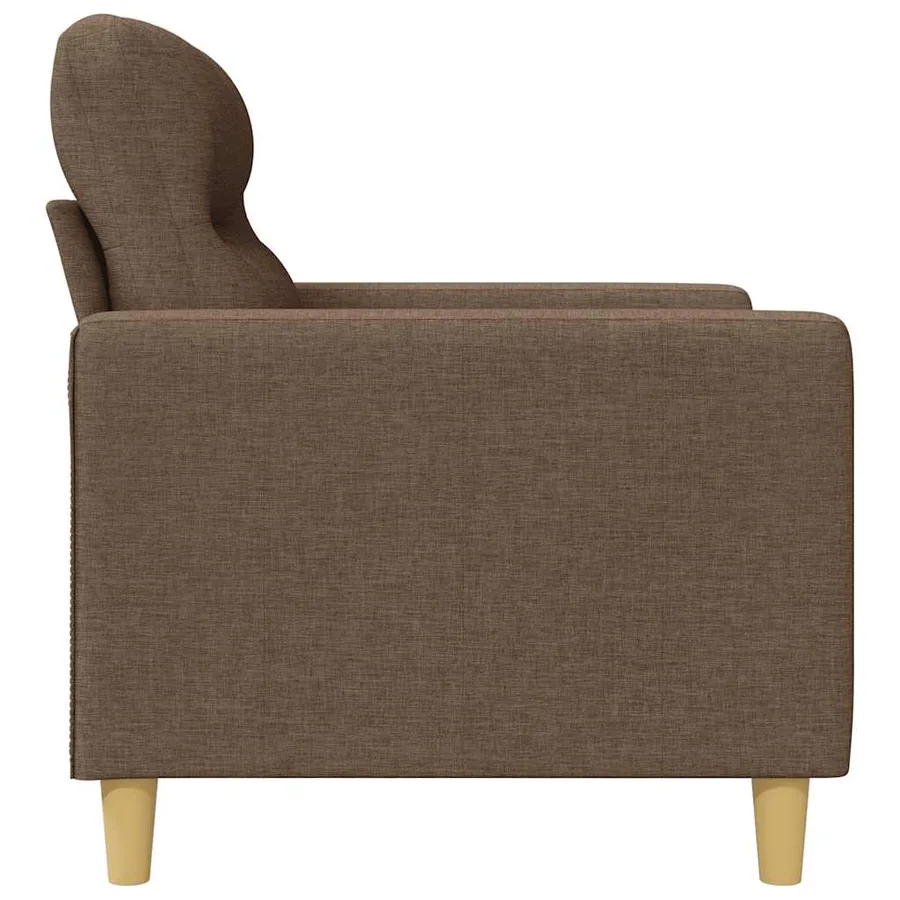 Canapé à 3 places Marron 180 cm Tissu - 5