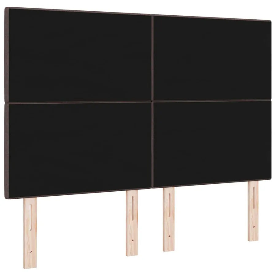 Tête de lit réglable en hauteur Marron foncé 160 cm tissu - 6