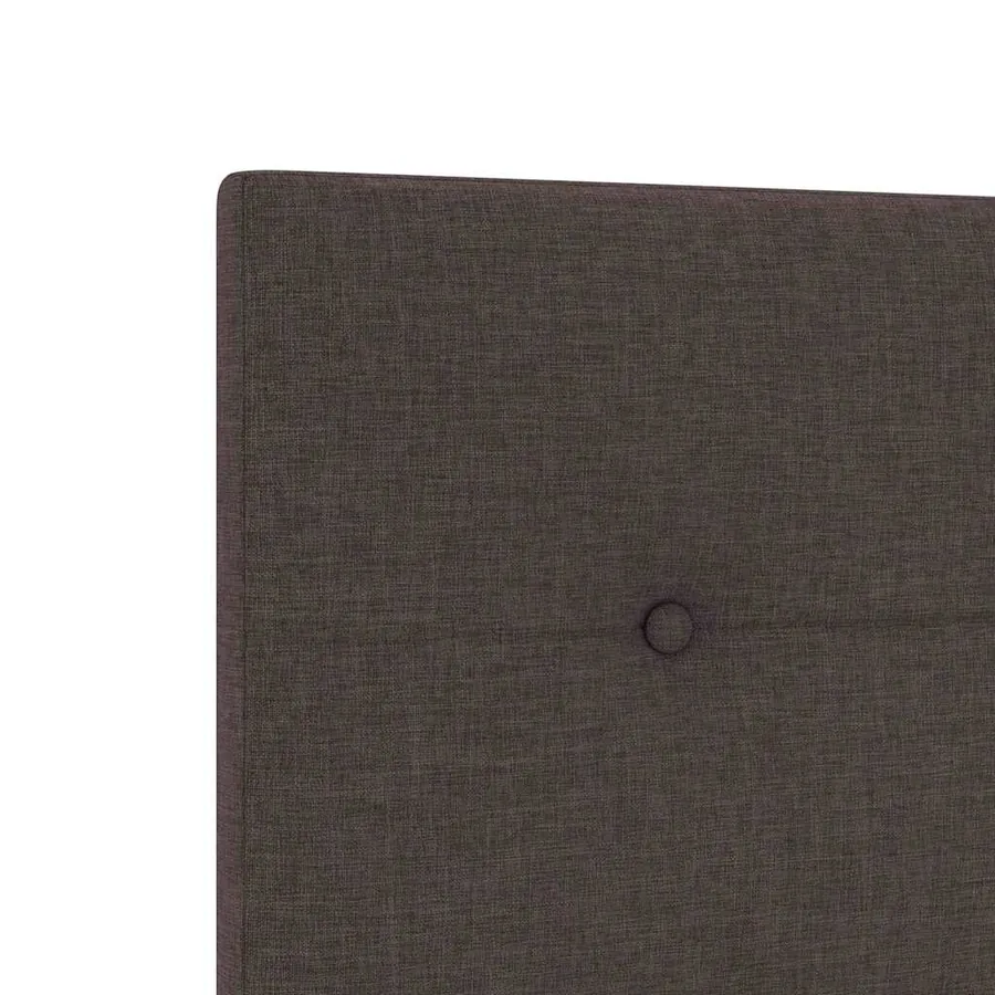 Tête de lit réglable en hauteur Marron foncé 160 cm tissu - 7
