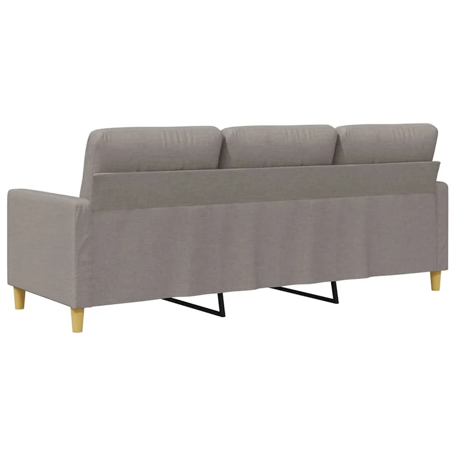 Canapé à 3 places Taupe 180 cm Tissu - 6