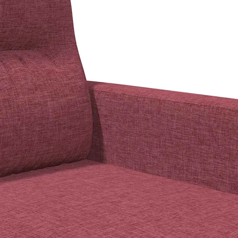 Fauteuil Rouge bordeaux 60 cm Tissu - 7