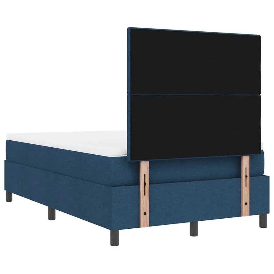 Lit à ressorts avec bandes LED Bleu 120 x 190 cm tissu - 10