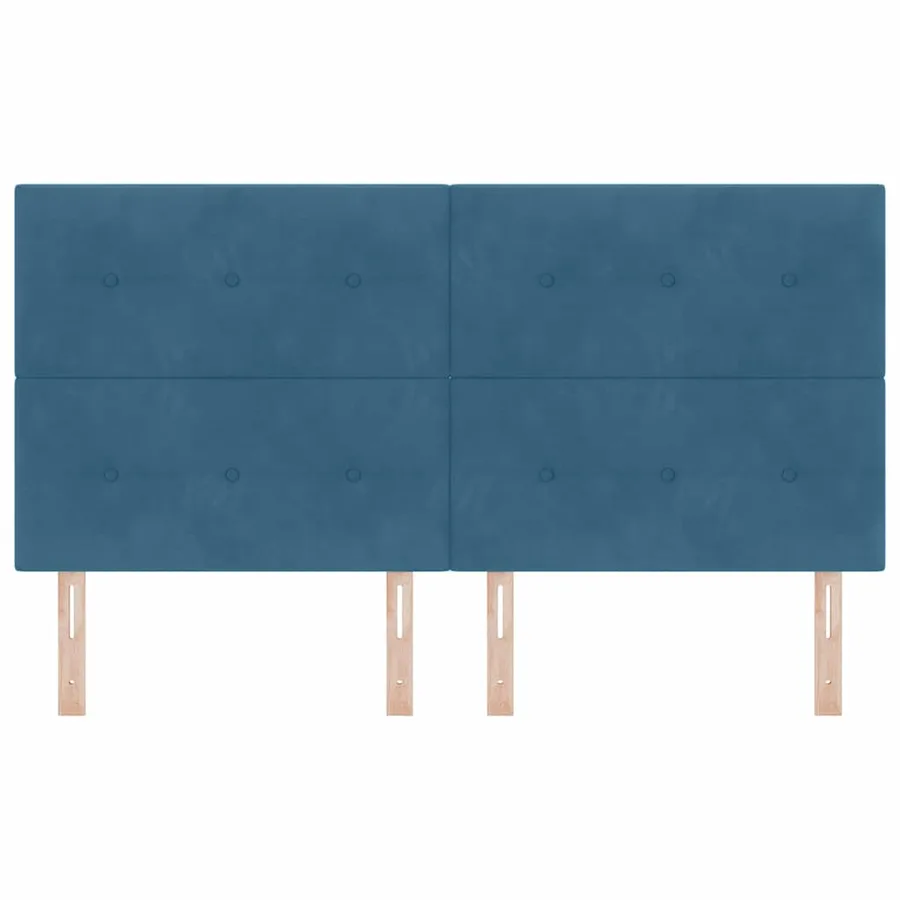 Tête de lit LED avec bandes LED Bleu 180 cm Velours - 5