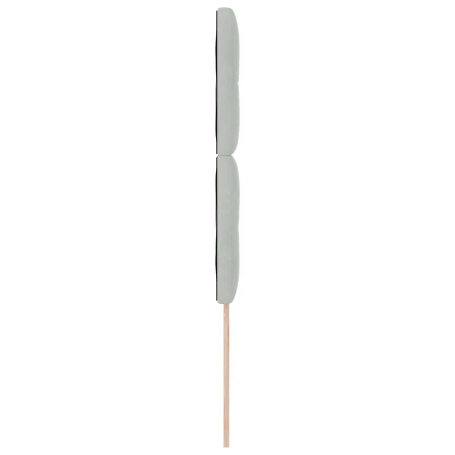 Tête de lit Gris clair 90 cm Velours - 5