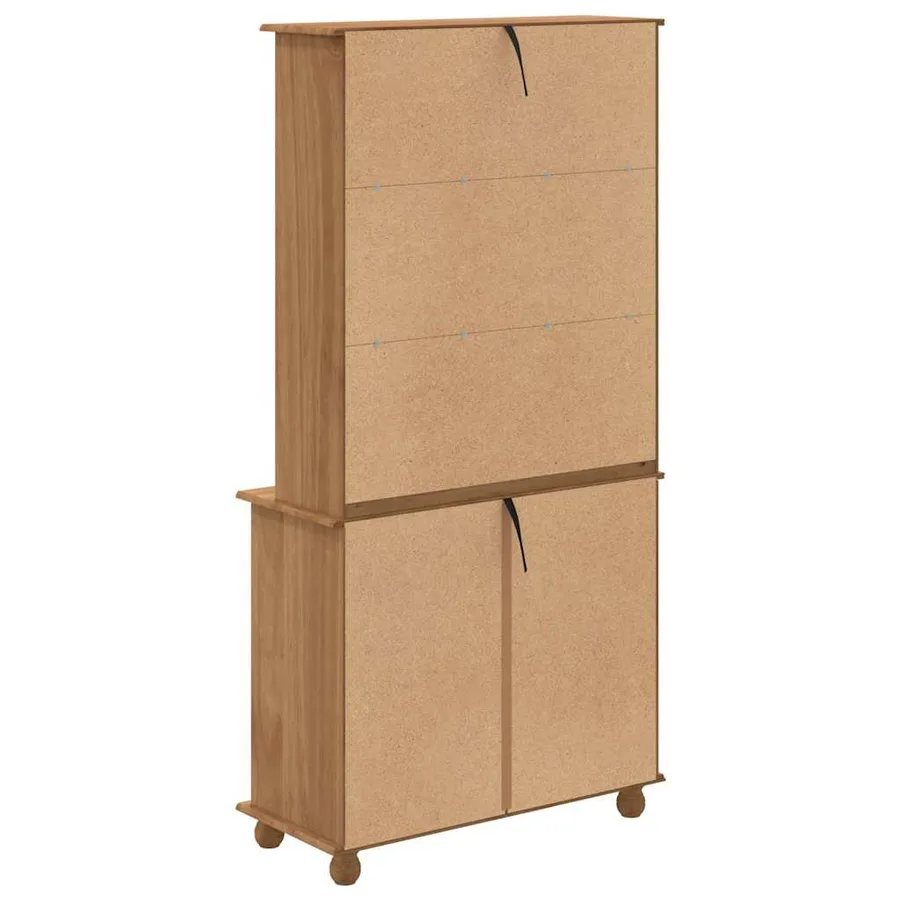 Hutch ASKIM Cire de Miel 91 x 40 x 184 cm Bois de pin massif - 8
