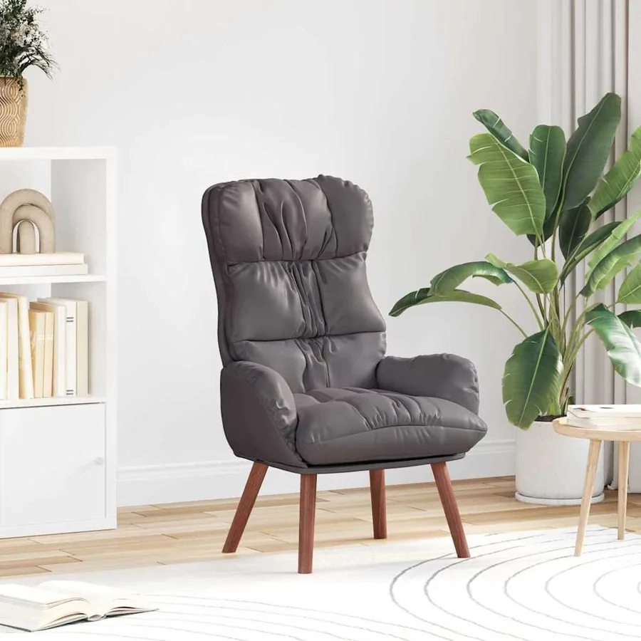 fauteuil Gris 69 x 74 x 93 cm Simili cuir