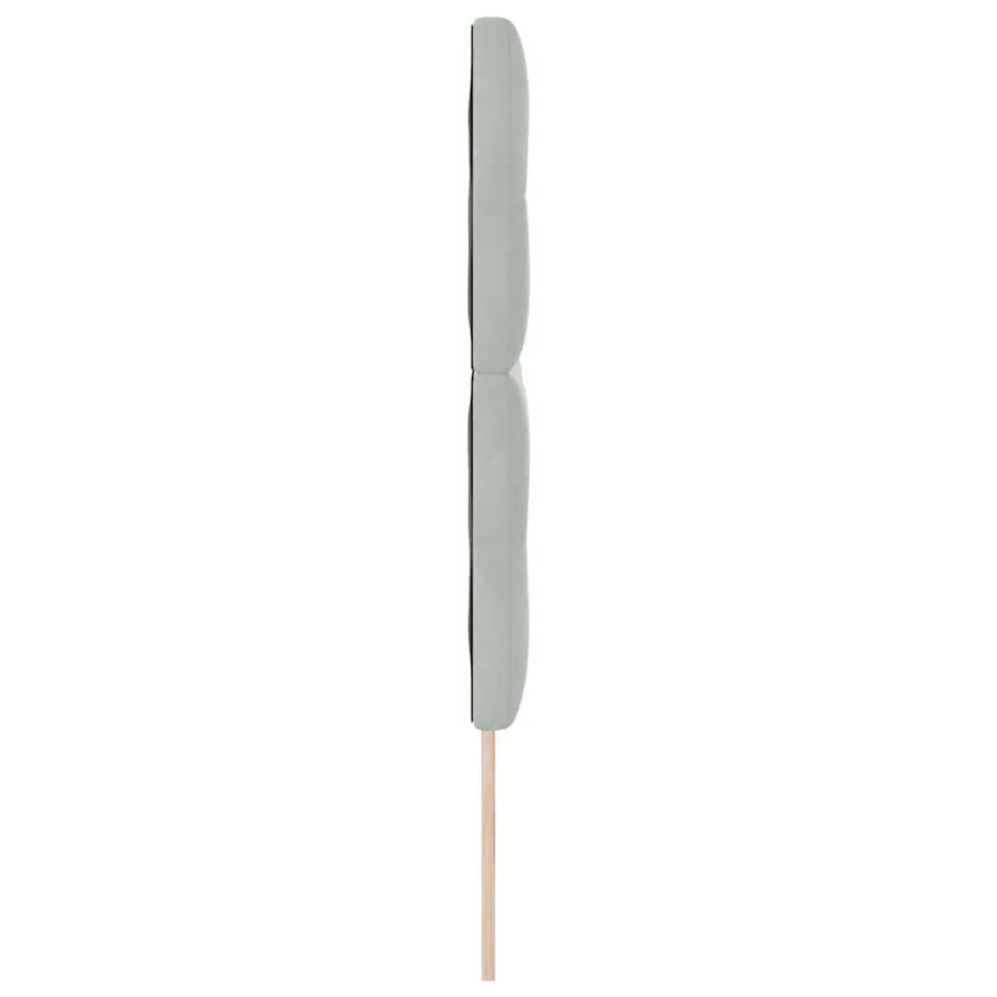 Tête de lit Gris clair 144 cm Velours - 5