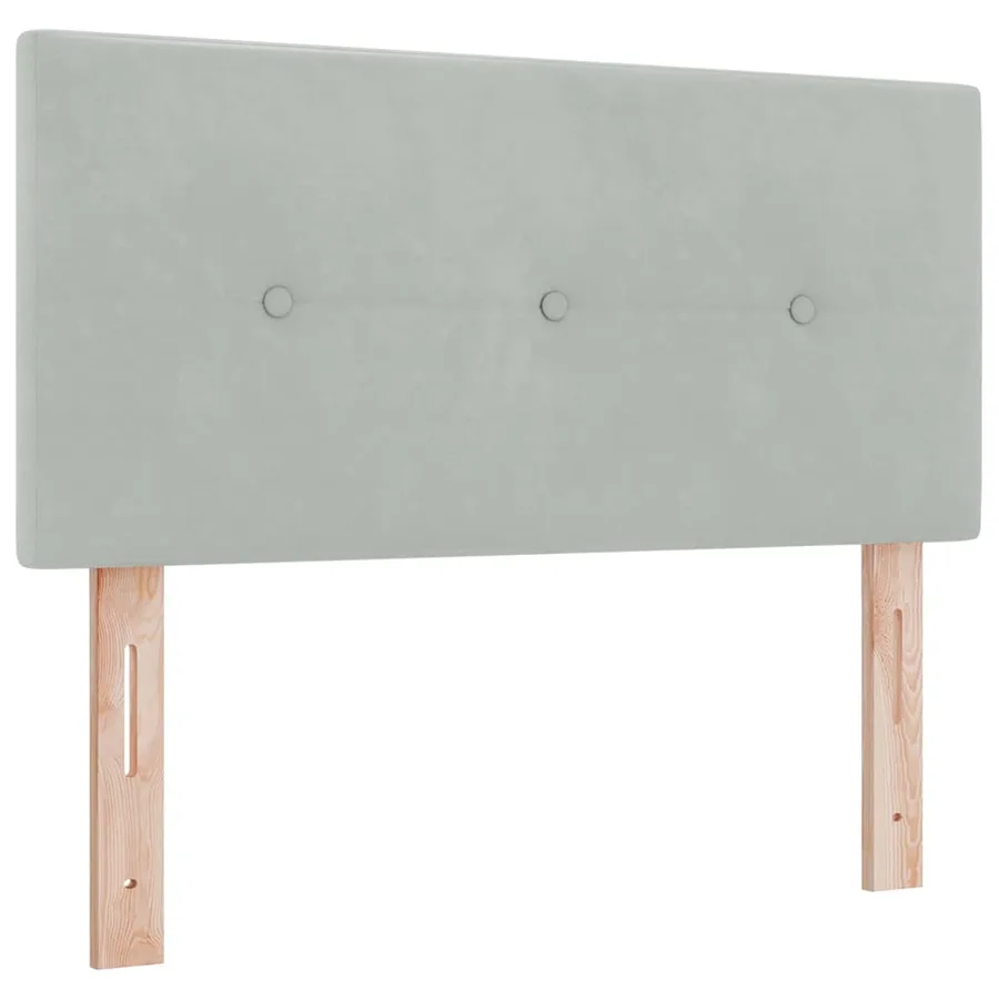 Tête de lit Gris clair 100 cm Velours - 2