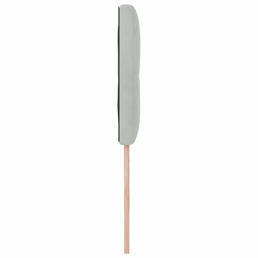Tête de lit Gris clair 100 cm Velours - 6