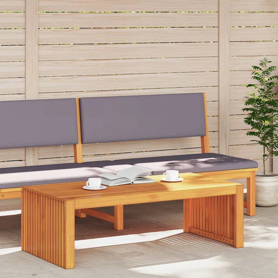 Table d'appoint Huile Naturelle 110 x 55 x 35 cm - 3