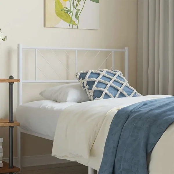 Tête de lit de remplacement métal blanc 75 cm