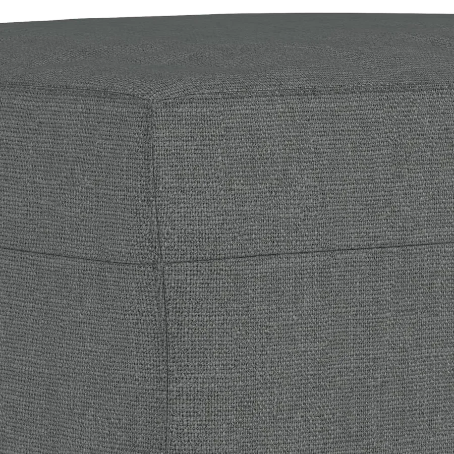 Ensemble de canapés 3 pcs avec coussins Gris foncé Tissu - 6