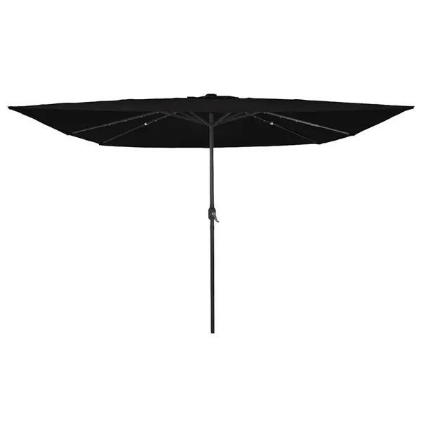 Parasol de jardin Noir 295 x 295 x 245 cm Polyester et Acier