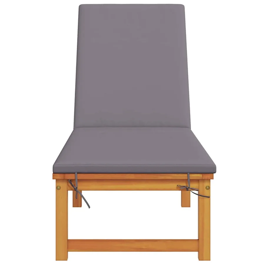 Transat Marron 202 x 53 x 89 cm Bois d'Acacia Massif - 4